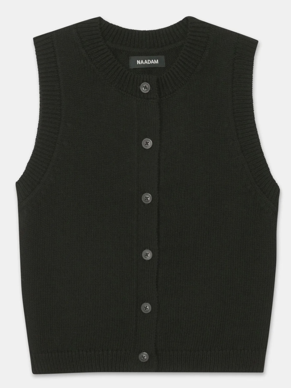 NAADAM Cotton Sleeveless Cardigan Vest